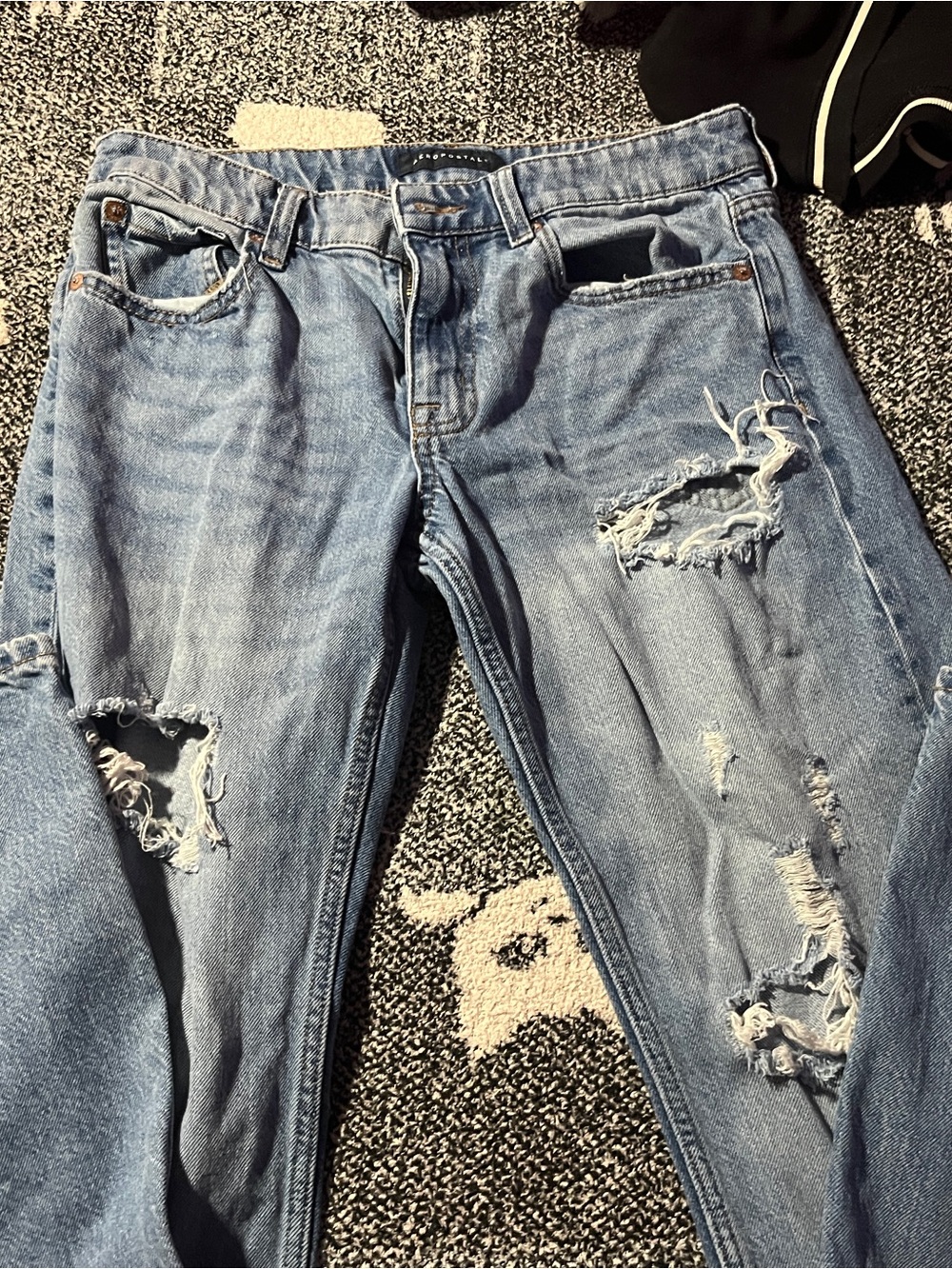 Aeropostale Light Blue Distressed Boyfriend Jeans